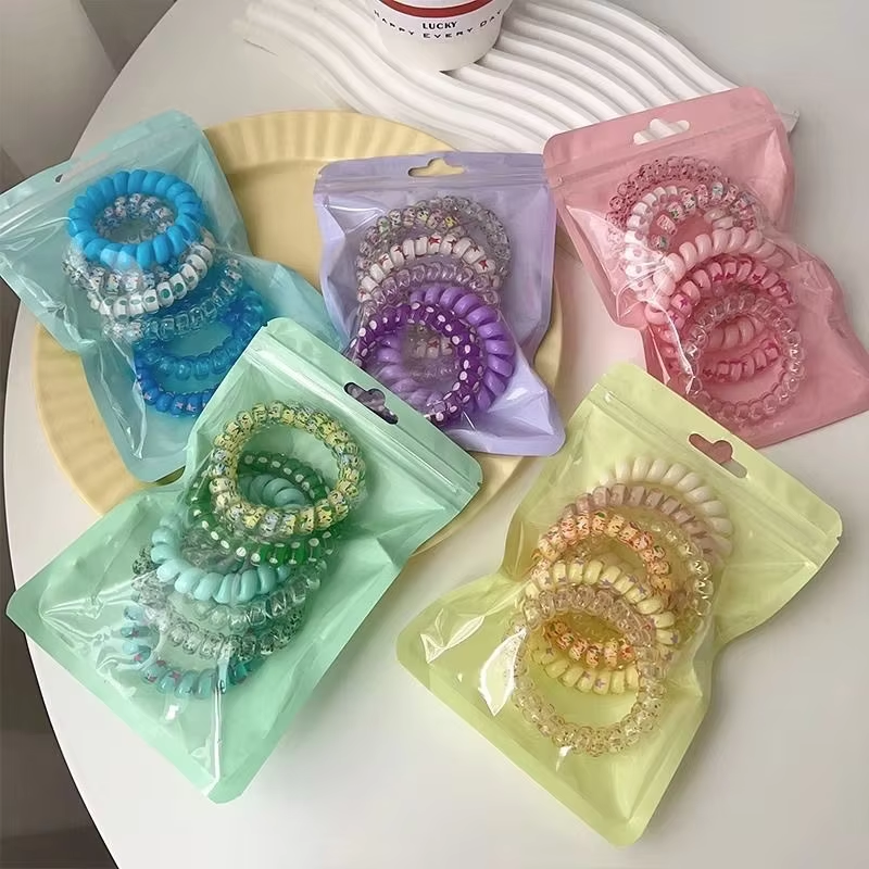 Hair Care Gift Set - Set Women Fashion Telephone Wire Elastic
