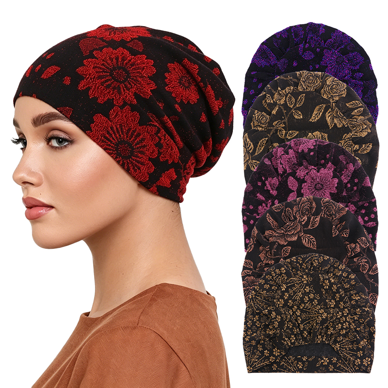 Hair Net Invisible - New Women Lace Embroidery Flower Turban