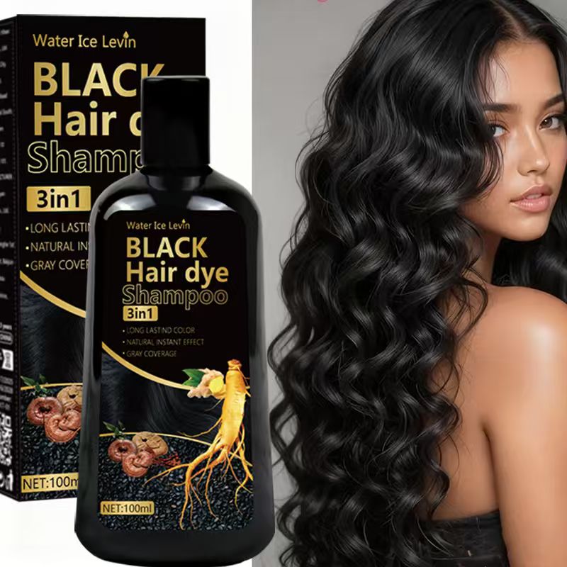 Purple Toning Shampoo - Water Ice Levin Black Hair Dye