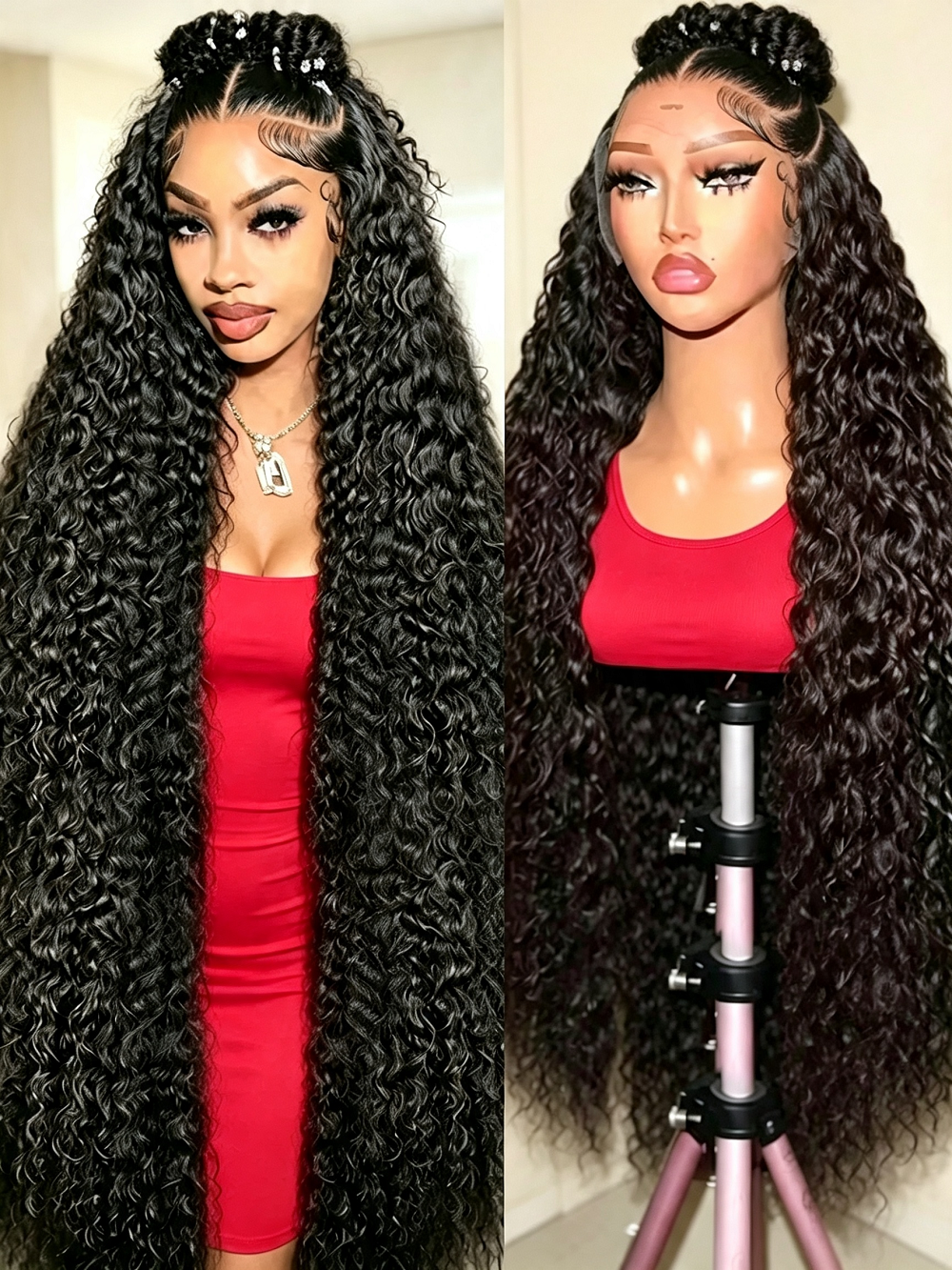 Hair Care Nature - Deep Wave 13x6 Lace Front Human