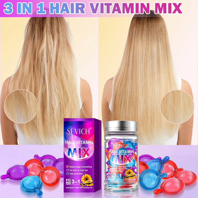 Hair Care Vitamin E - 40pcs Mix Hair Vitamin Capsules Repairing