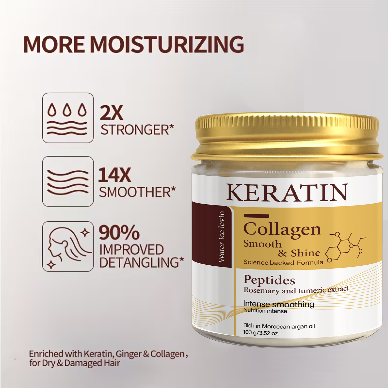 Keratin Collagen Hair Mask wit - огляд і ціна Deep Conditioner Mask