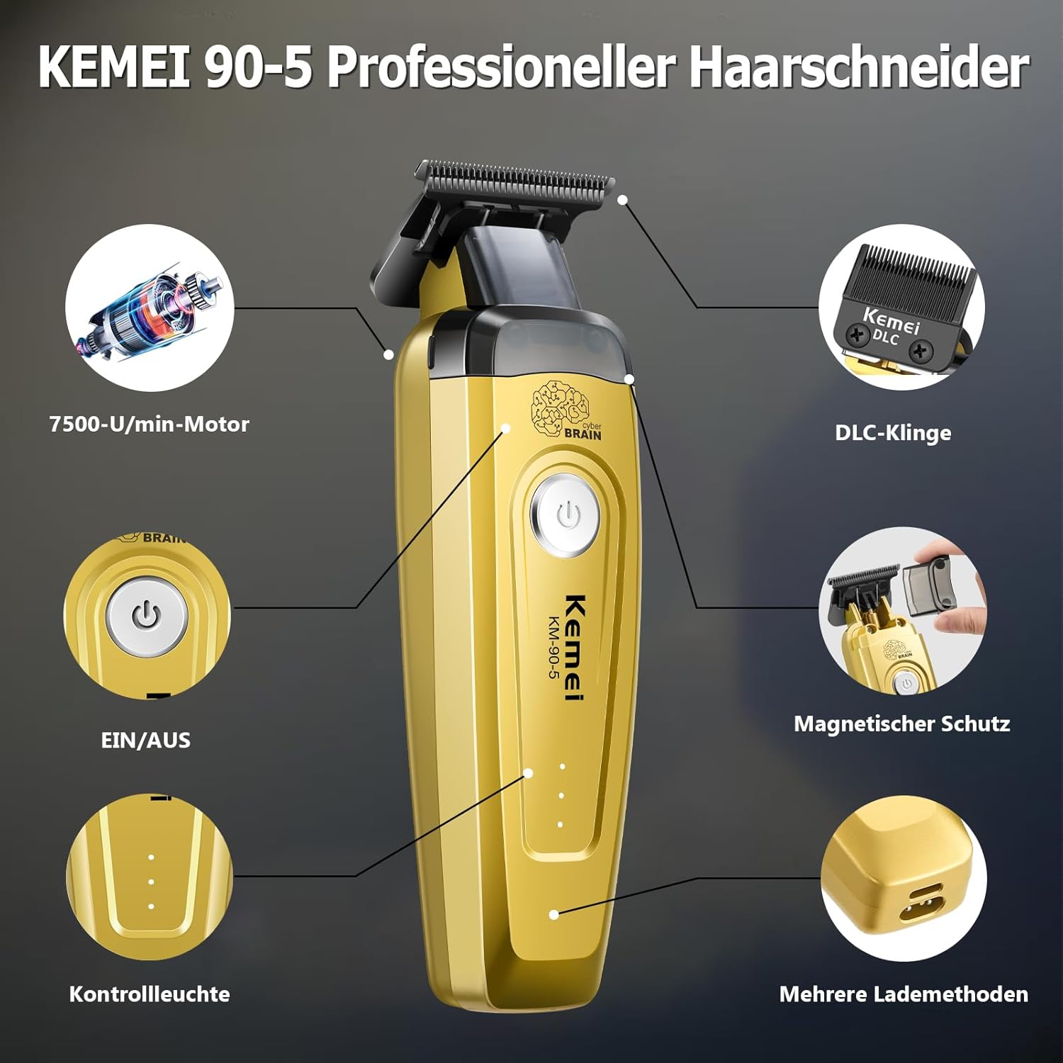 KEMEI Men's Hair Trimmer, Cord - огляд і ціна Hair Care Clinic
