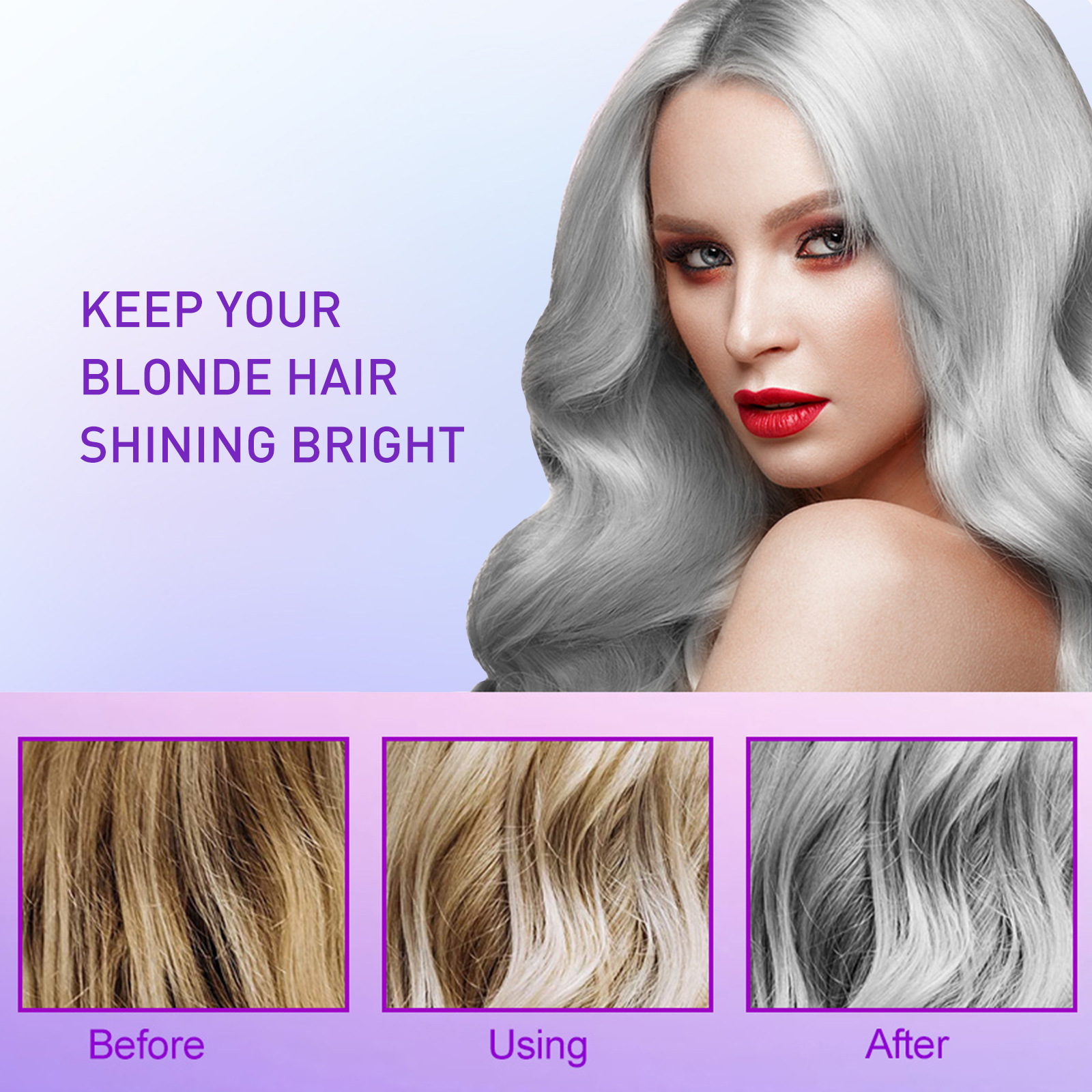 Gray Color Fixing Hair Dye Sha - огляд і ціна Purple Toning Shampoo