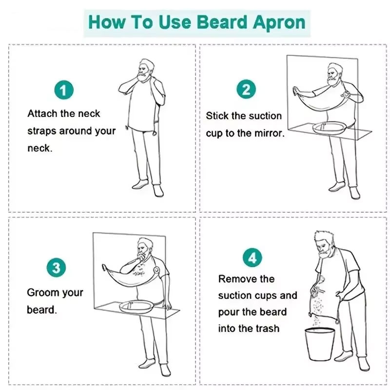 Men's Beard Shaving Apron - Cl - огляд і ціна Hair Care Clinic