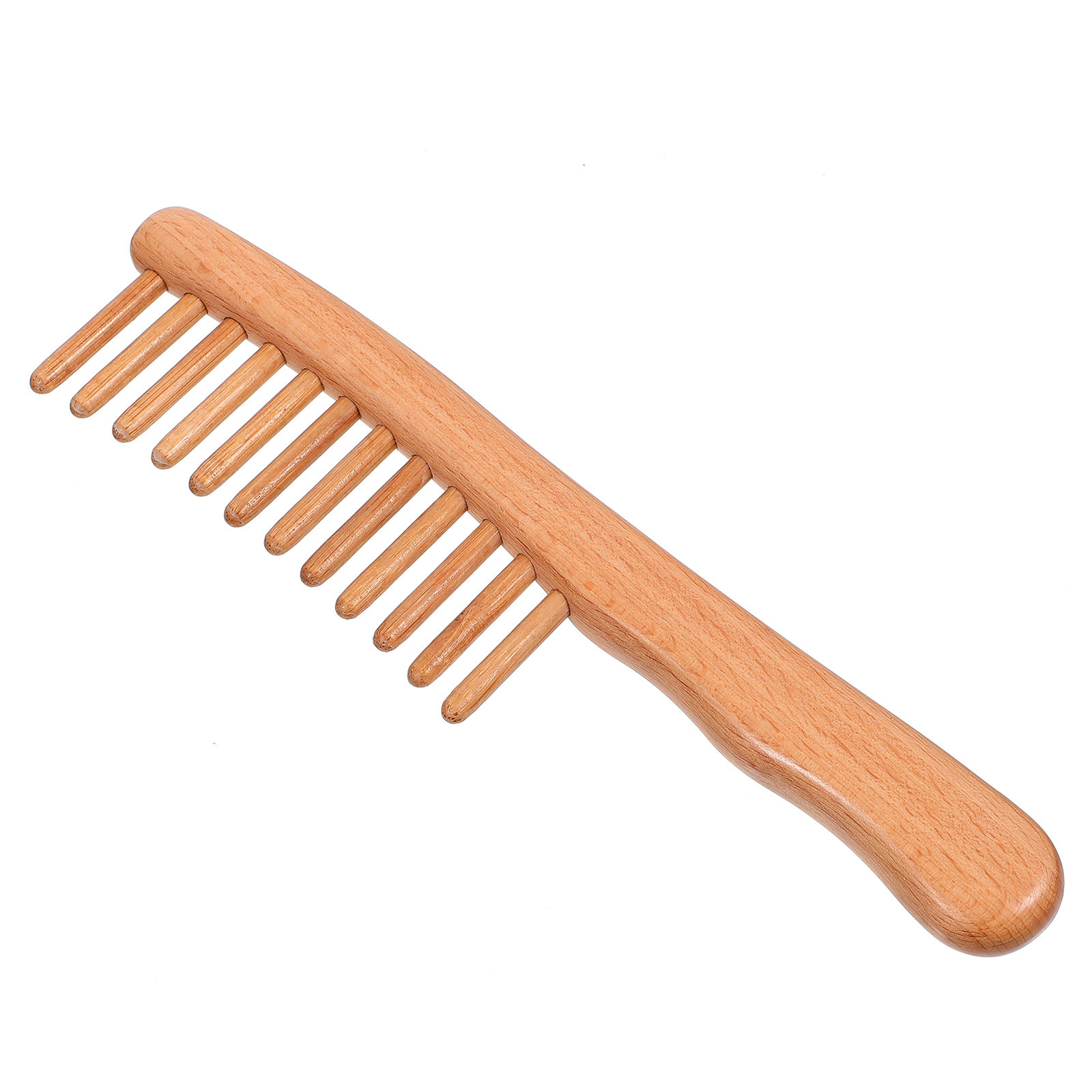 1Pcs Polished Natural Wood Mas - огляд і ціна Hair Care Nature