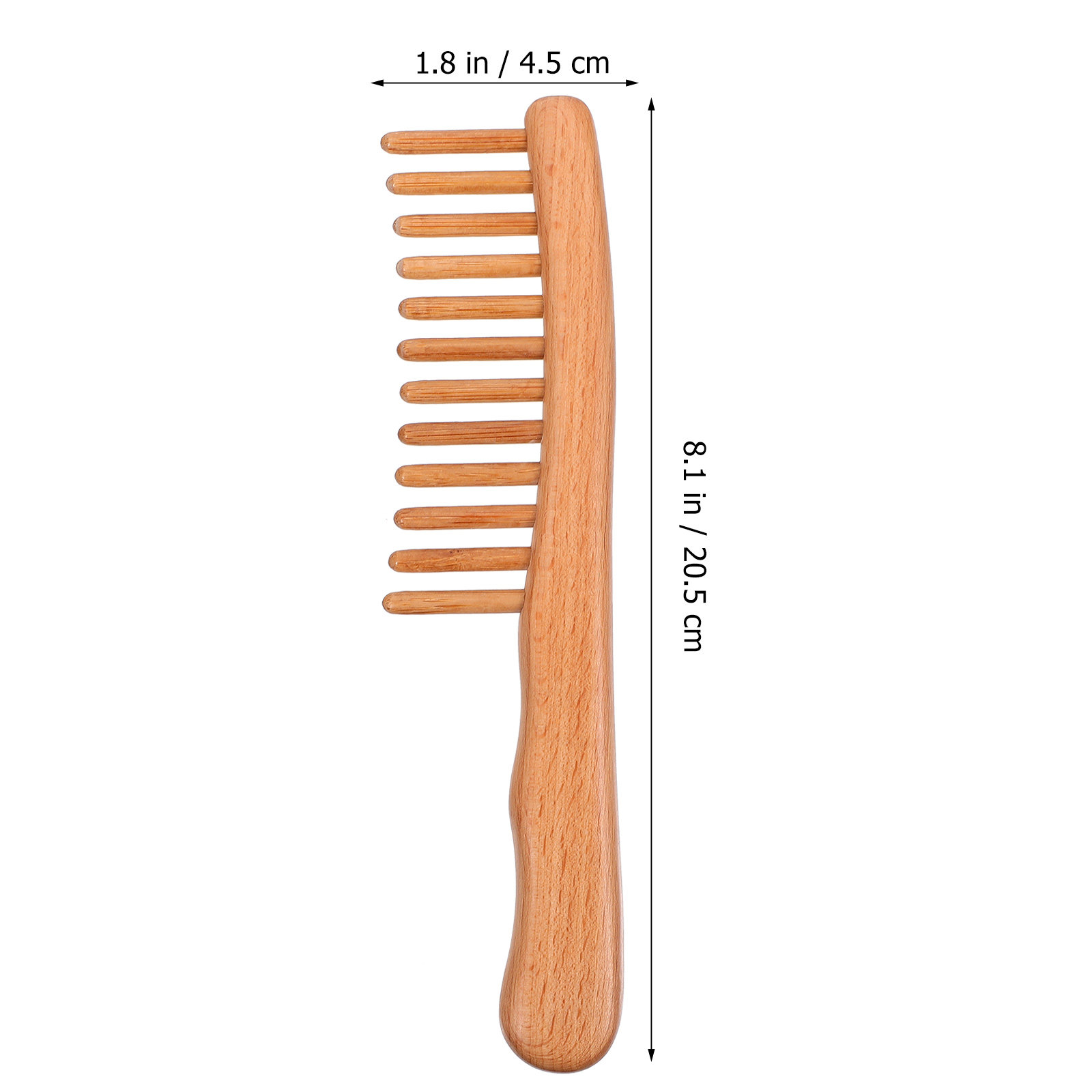 1Pcs Polished Natural Wood Mas - огляд і ціна Hair Care Nature