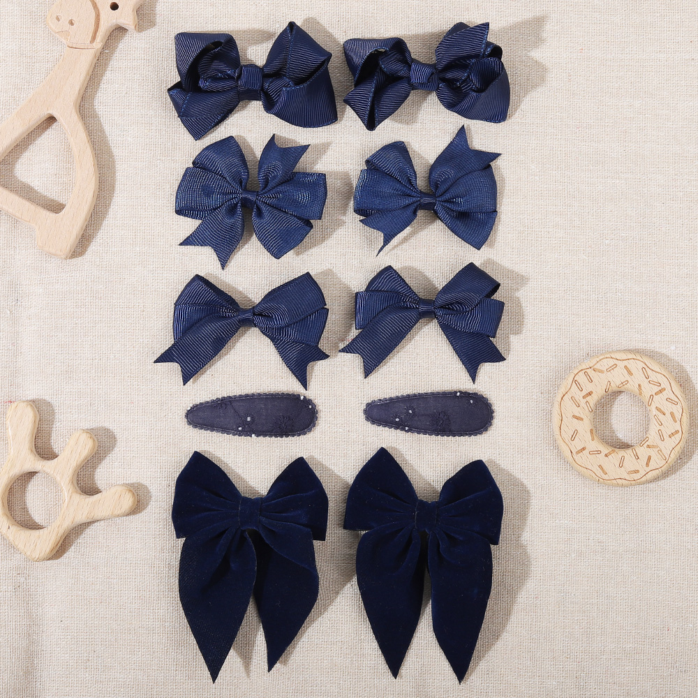 10Pcs/set Bows Hair Clip Set f - огляд і ціна Hair Care Gift Set