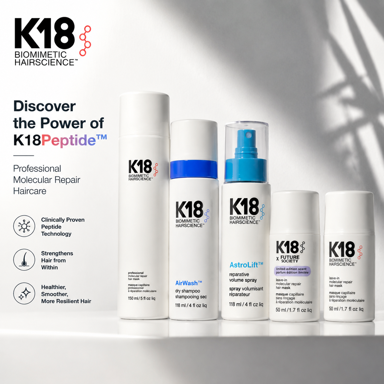 K18 Leave-In Molecular Repair  - огляд і ціна Hair Care Hair Mask
