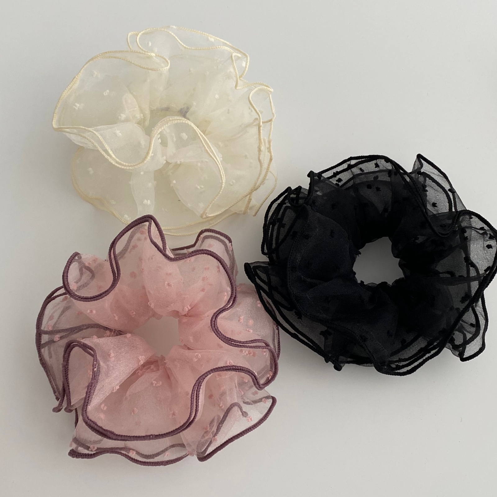 1PC Summer Ruffled Sheer Tulle - огляд і ціна Hair Net Invisible