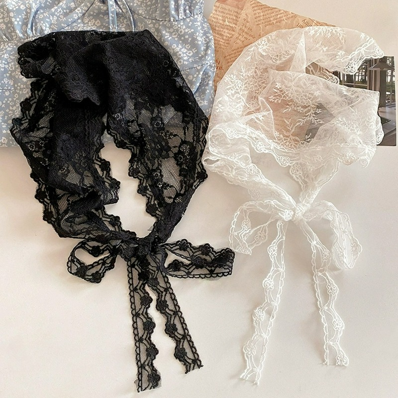 Lace Up Floral Triangle Headsc - огляд і ціна Hair Net Invisible