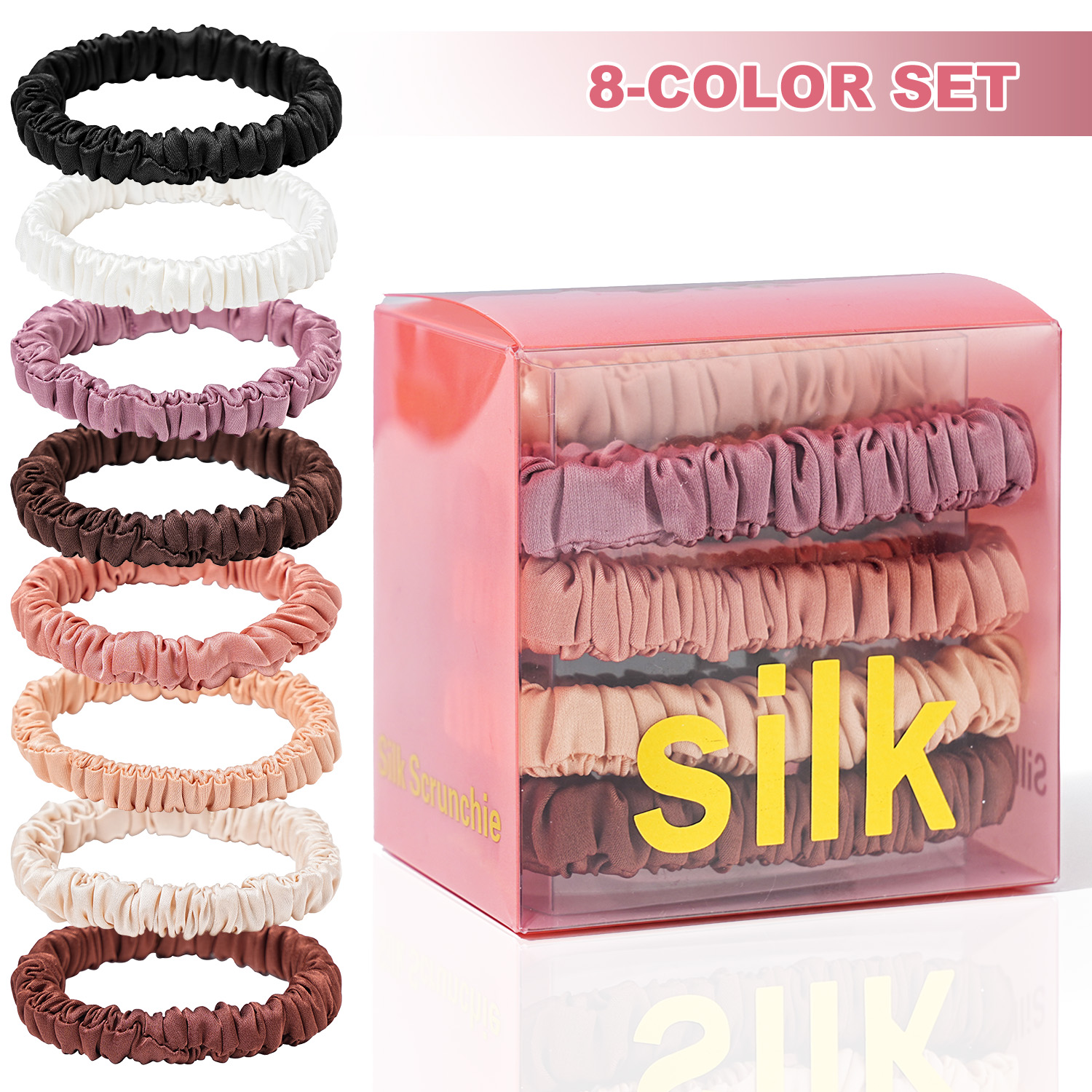 8PCS/Set 100% Pure Mulberry Si - огляд і ціна Hair Care Gift Set