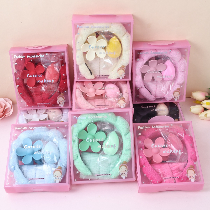 5pcs/set Headband Wristbands f - огляд і ціна Hair Care Gift Set