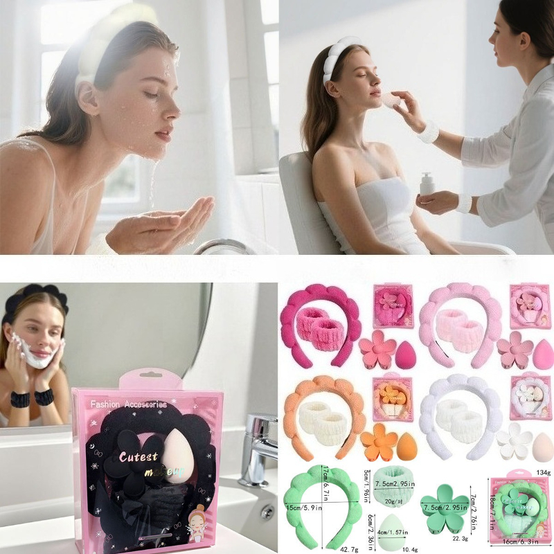 5pcs/set Headband Wristbands f - огляд і ціна Hair Care Gift Set