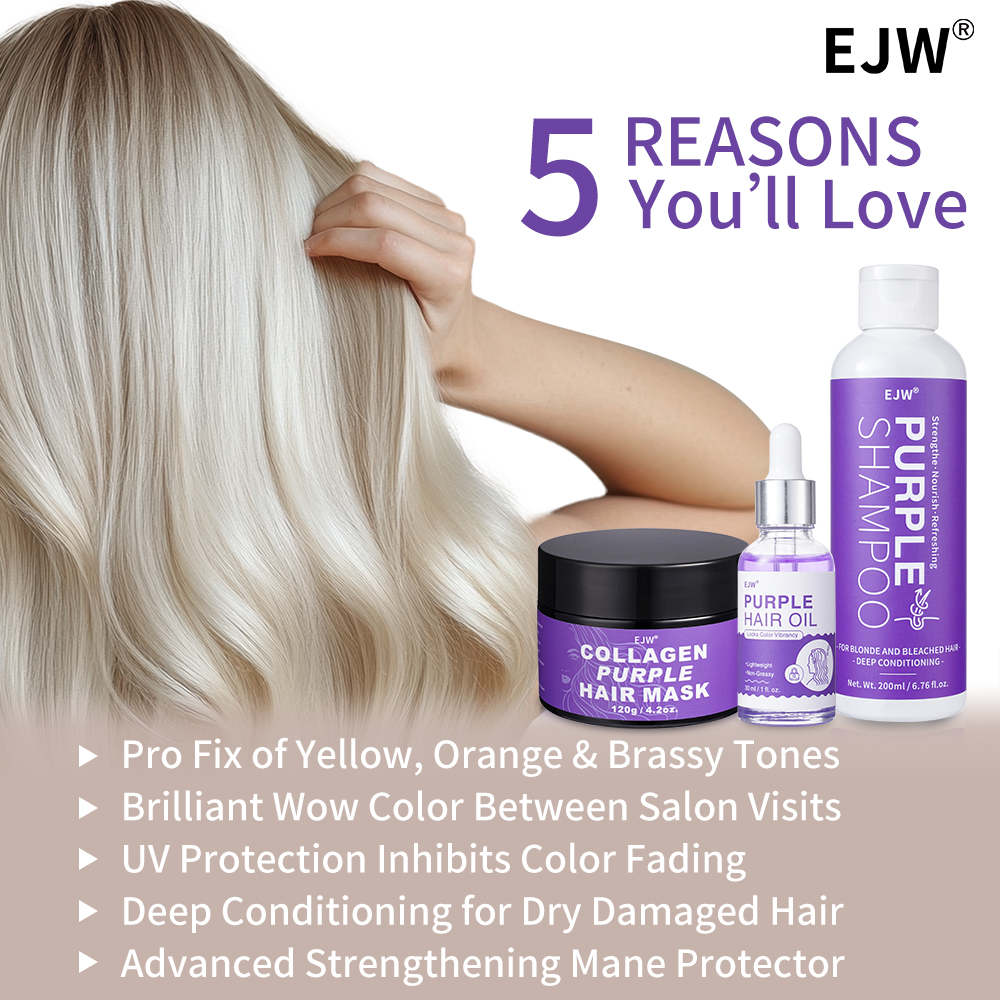 EJW Purple Shampoo & Condition - огляд і ціна Purple Toning Shampoo