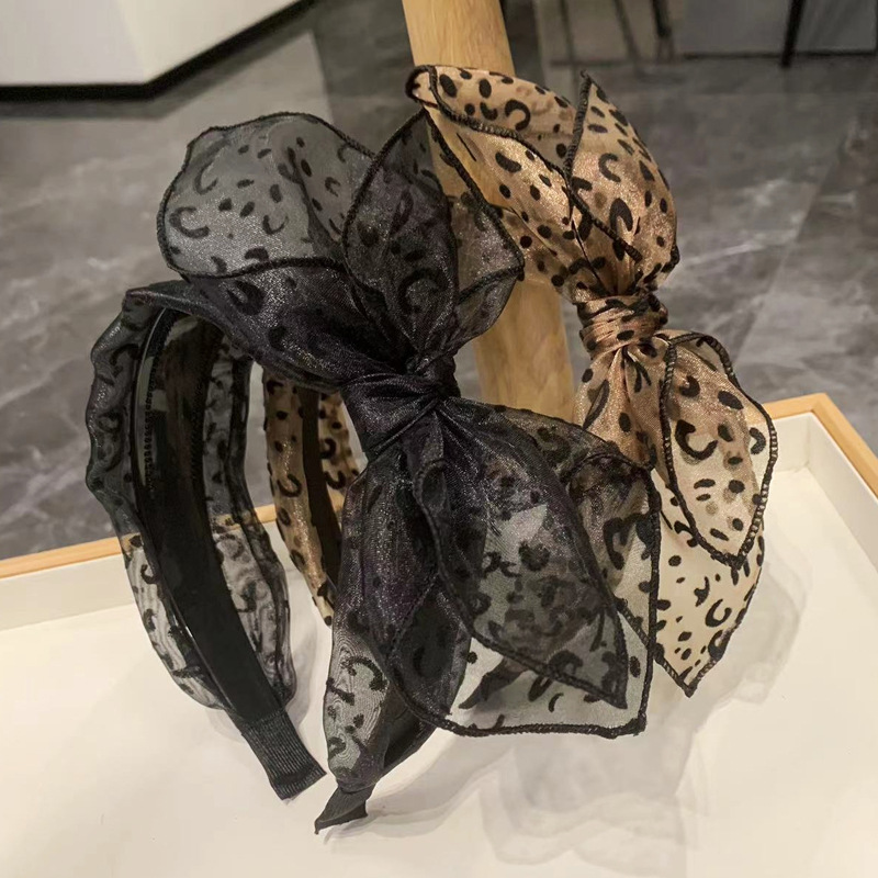 Vintage Leopard Print Hairband - огляд і ціна Hair Net Invisible