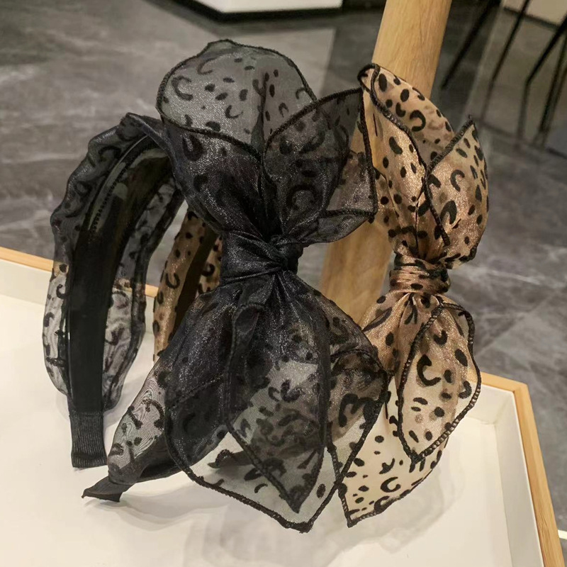 Vintage Leopard Print Hairband - огляд і ціна Hair Net Invisible