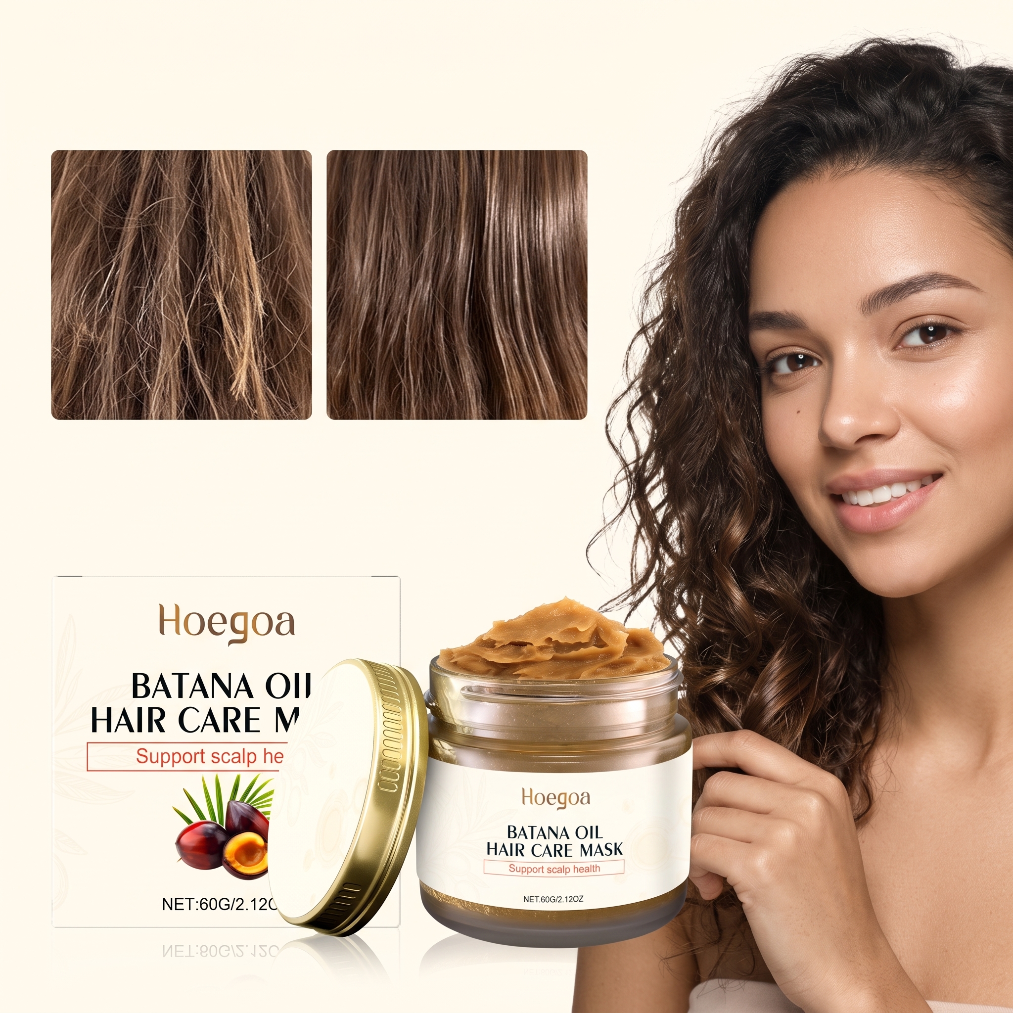 60G Batana Oil Hair Care Mask  - огляд і ціна Hair Care Hair Mask