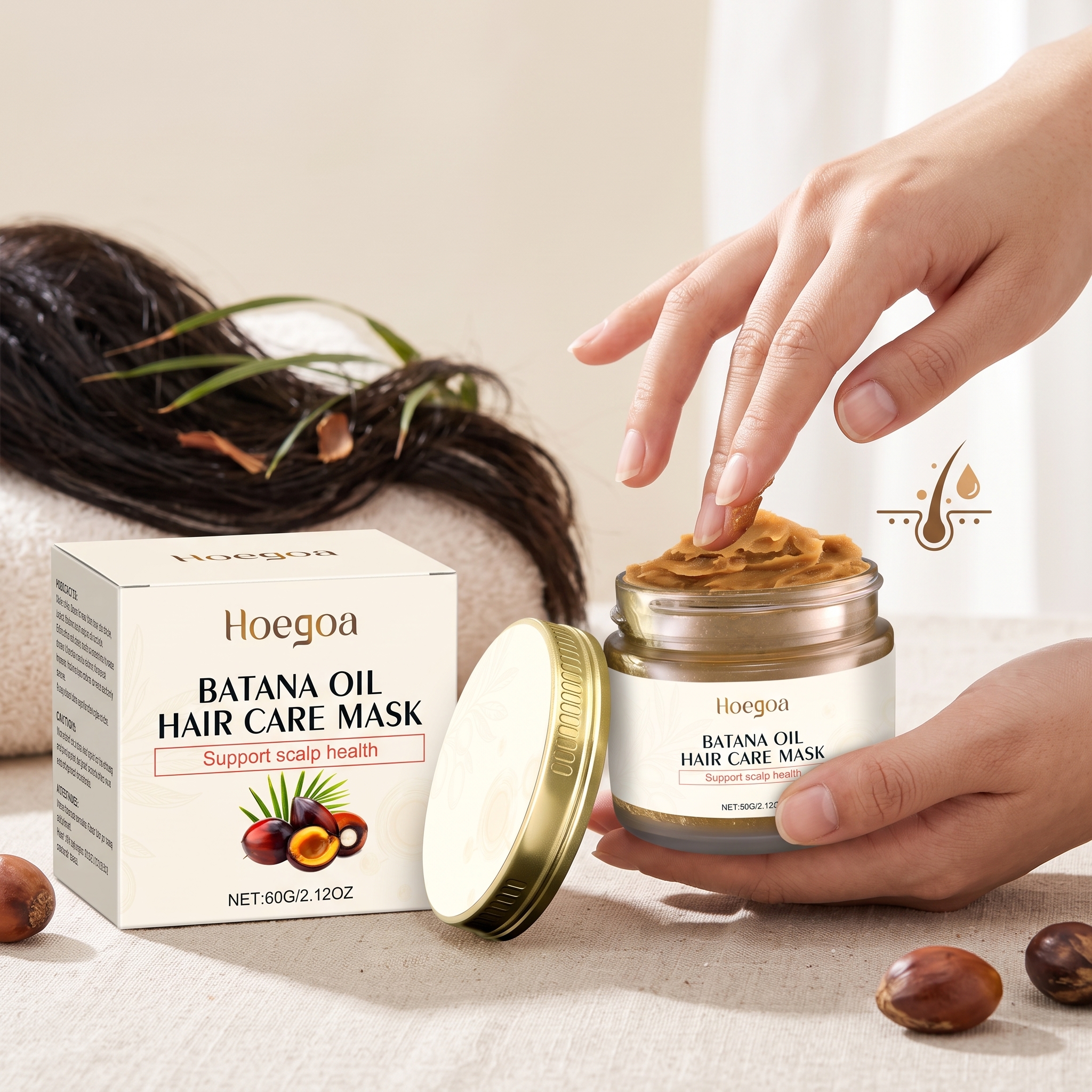 60G Batana Oil Hair Care Mask  - огляд і ціна Hair Care Hair Mask