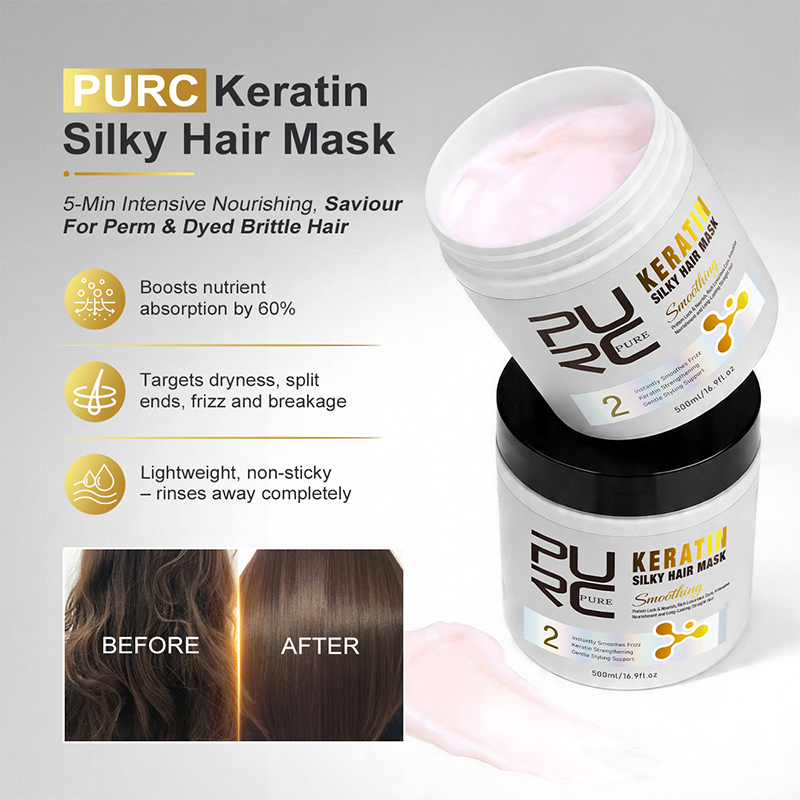 PURC Keratin Treatment Hair Ca - огляд і ціна Hair Care Hair Mask