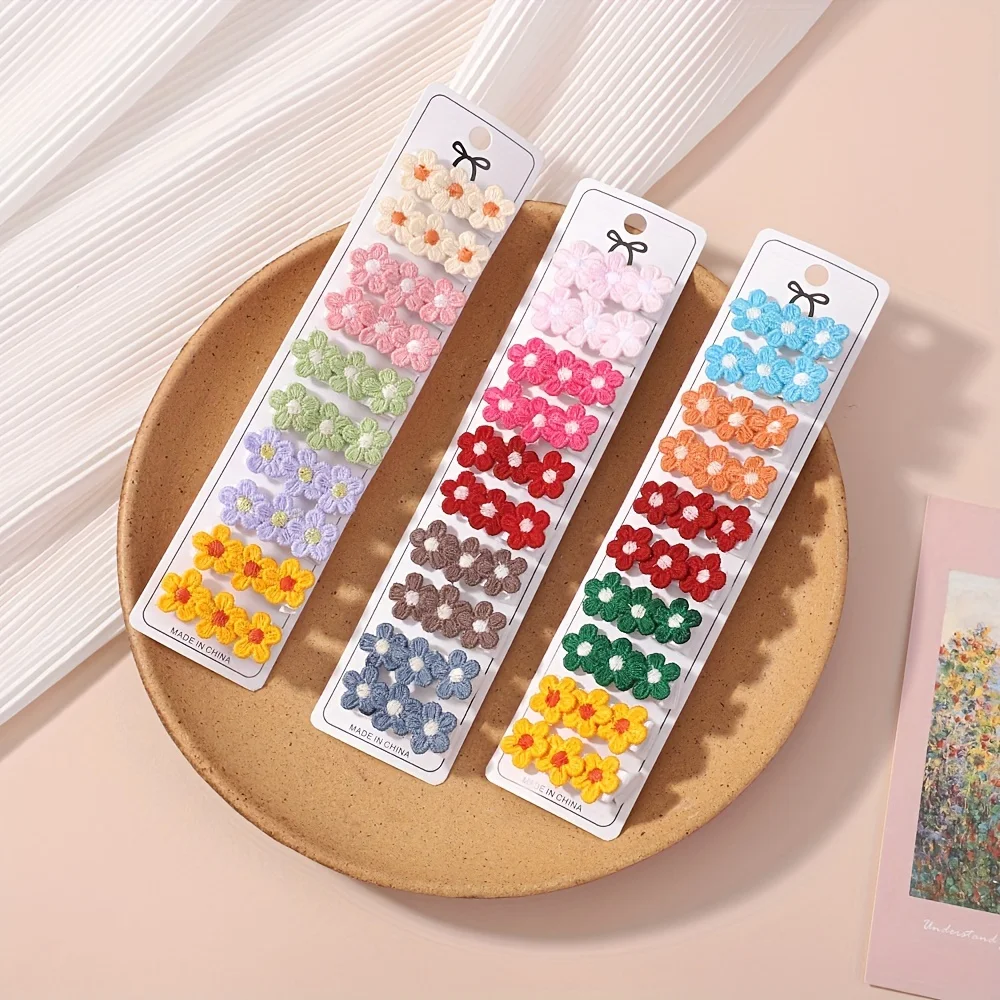 10Pcs/Set Baby Mini Flower Hai - огляд і ціна Hair Care Gift Set