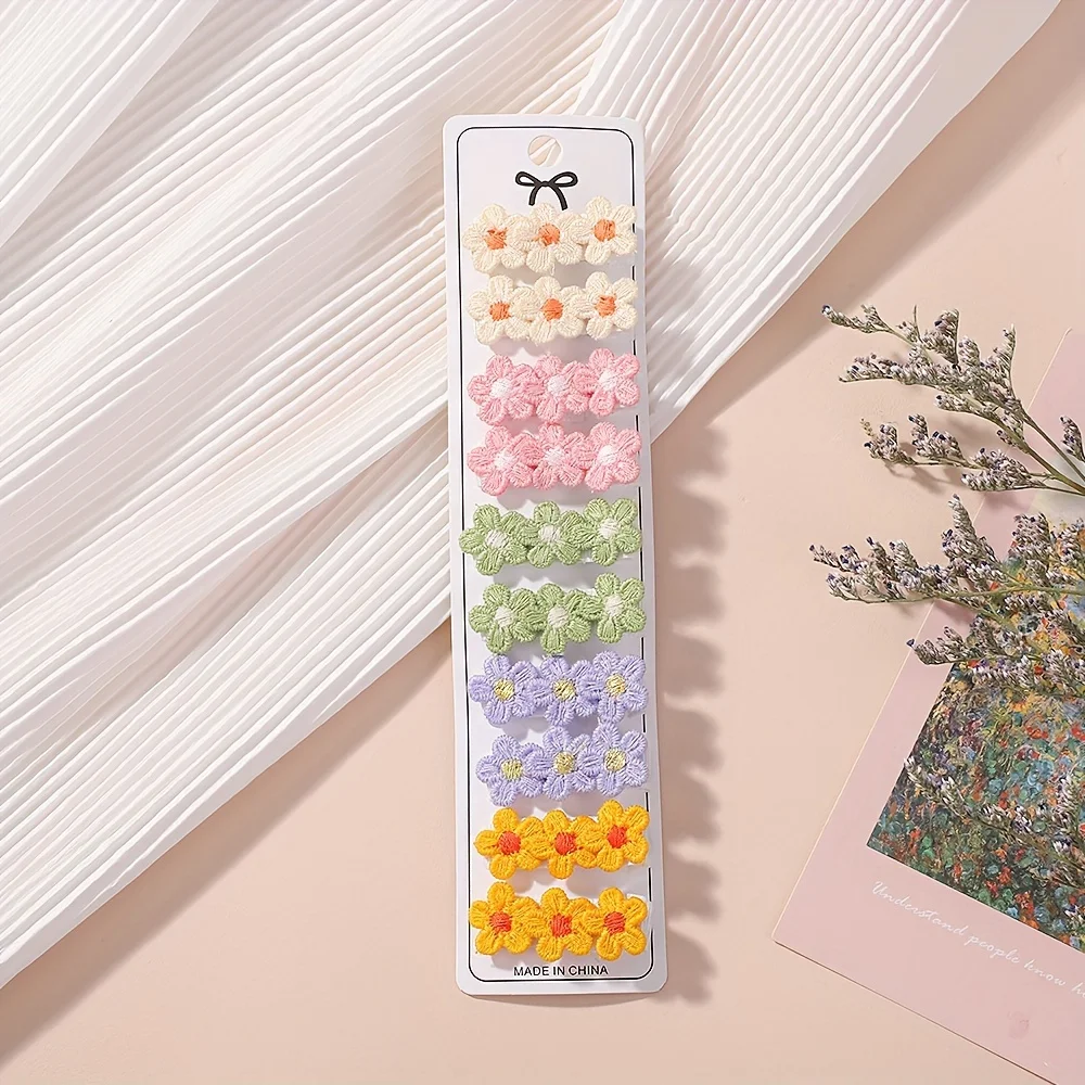10Pcs/Set Baby Mini Flower Hai - огляд і ціна Hair Care Gift Set
