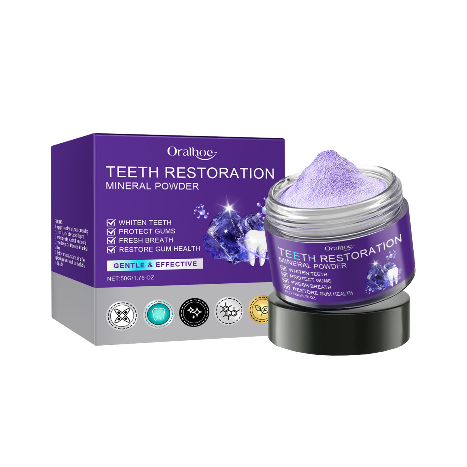 Teeth Restoration Mineral Powd - огляд і ціна Purple Toning Shampoo
