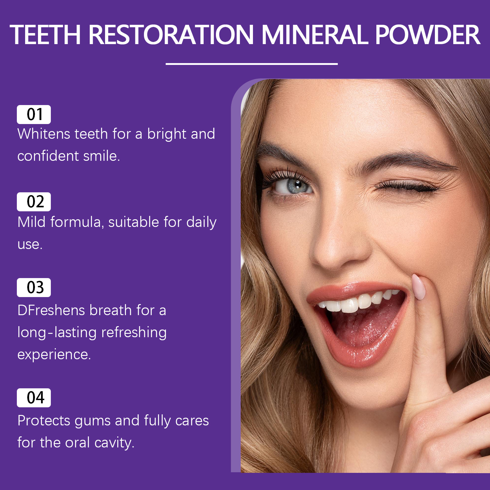 Teeth Restoration Mineral Powd - огляд і ціна Purple Toning Shampoo