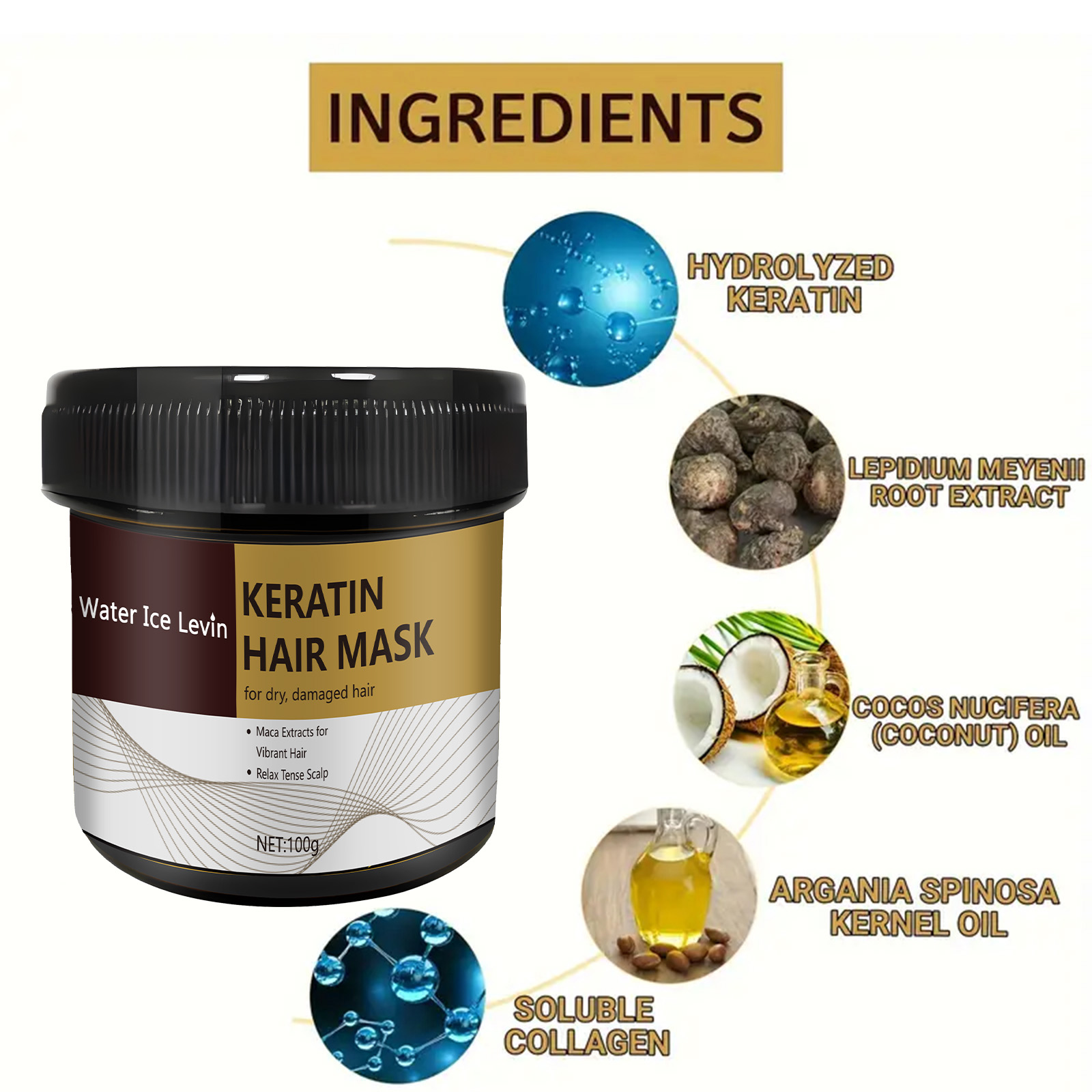 Magical Keratin Hair Mask For  - огляд і ціна Hair Care Hair Mask