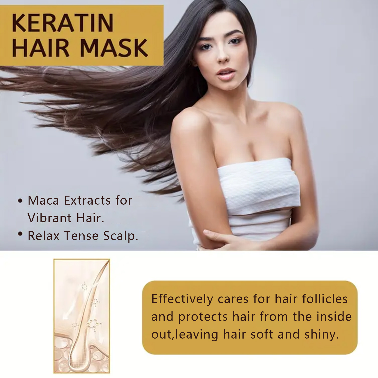 Magical Keratin Hair Mask For  - огляд і ціна Hair Care Hair Mask