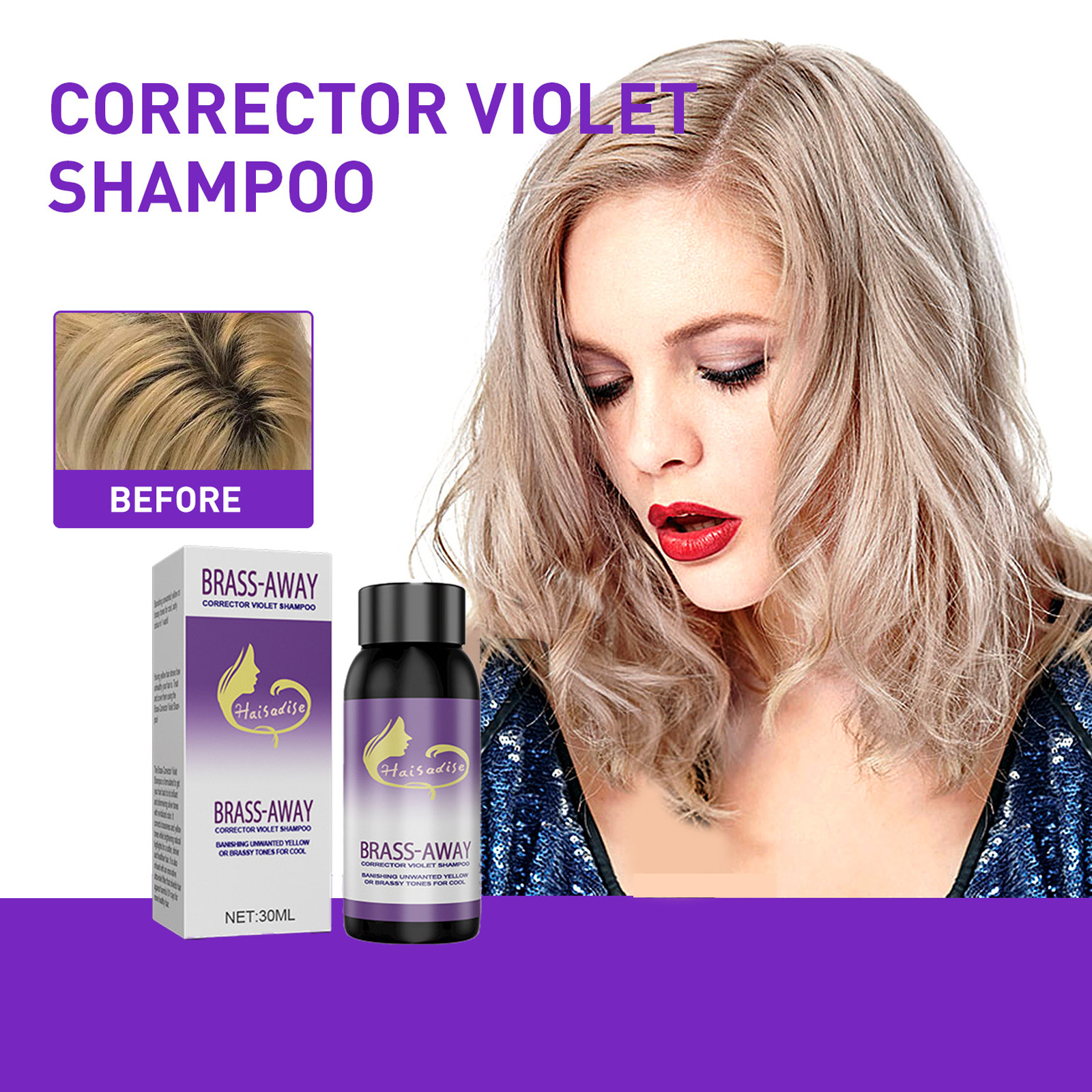 EELHOE Purple Shampoo for Blon - огляд і ціна Hair Care Nature