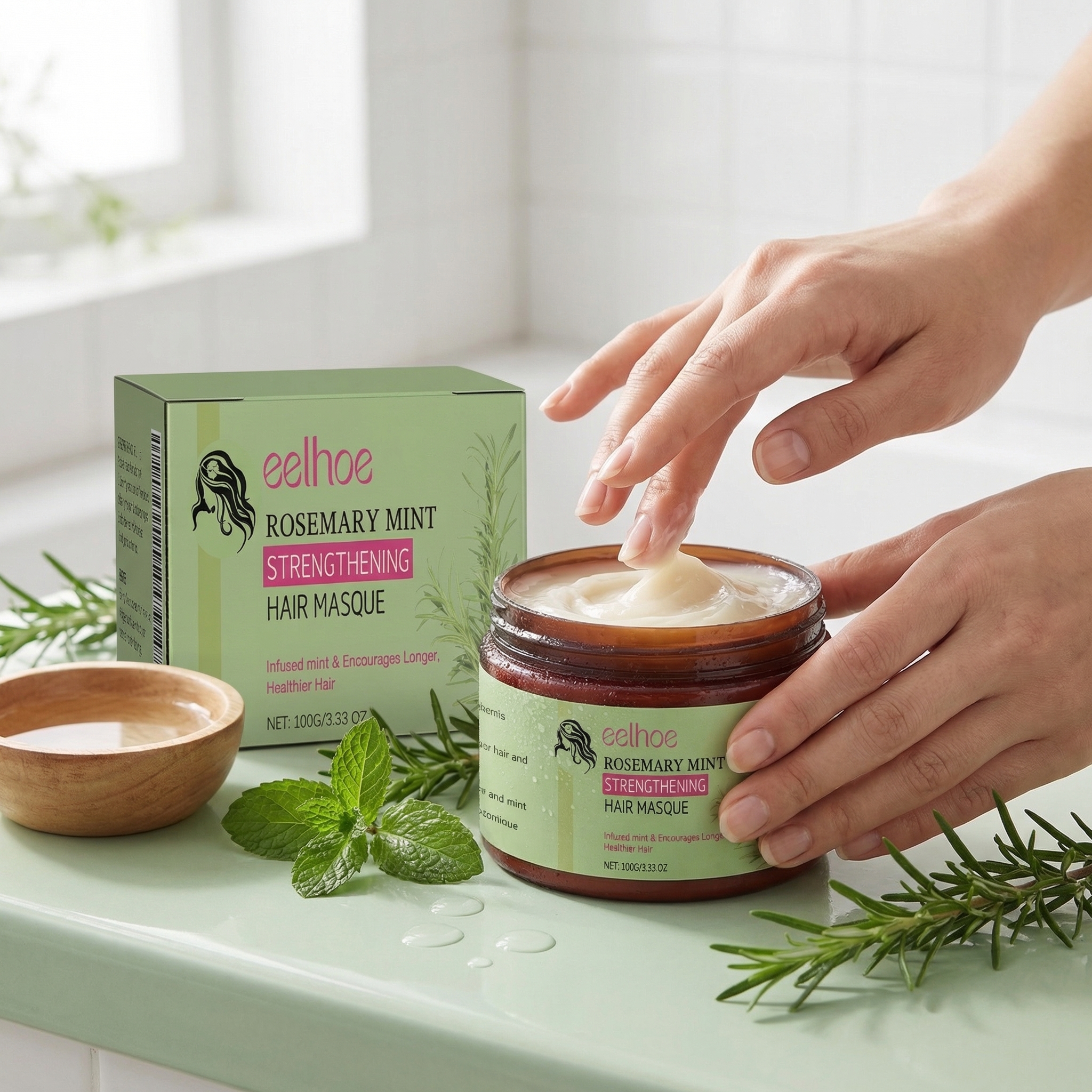 100ML Natural Hair Mask Moistu - огляд і ціна Hair Care Hair Mask
