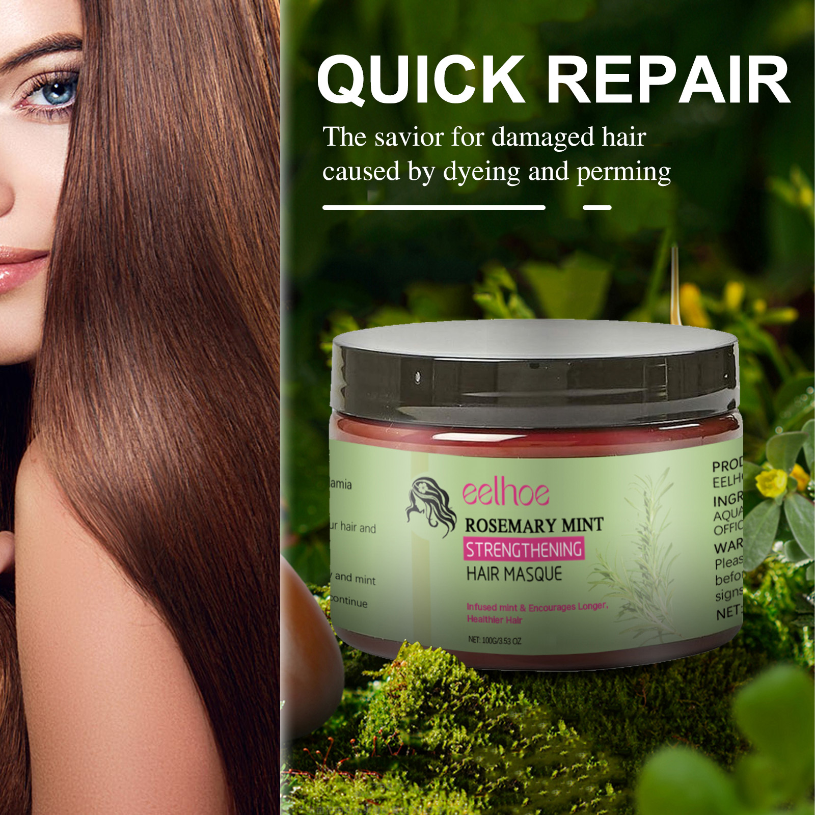 100ML Natural Hair Mask Moistu - огляд і ціна Hair Care Hair Mask