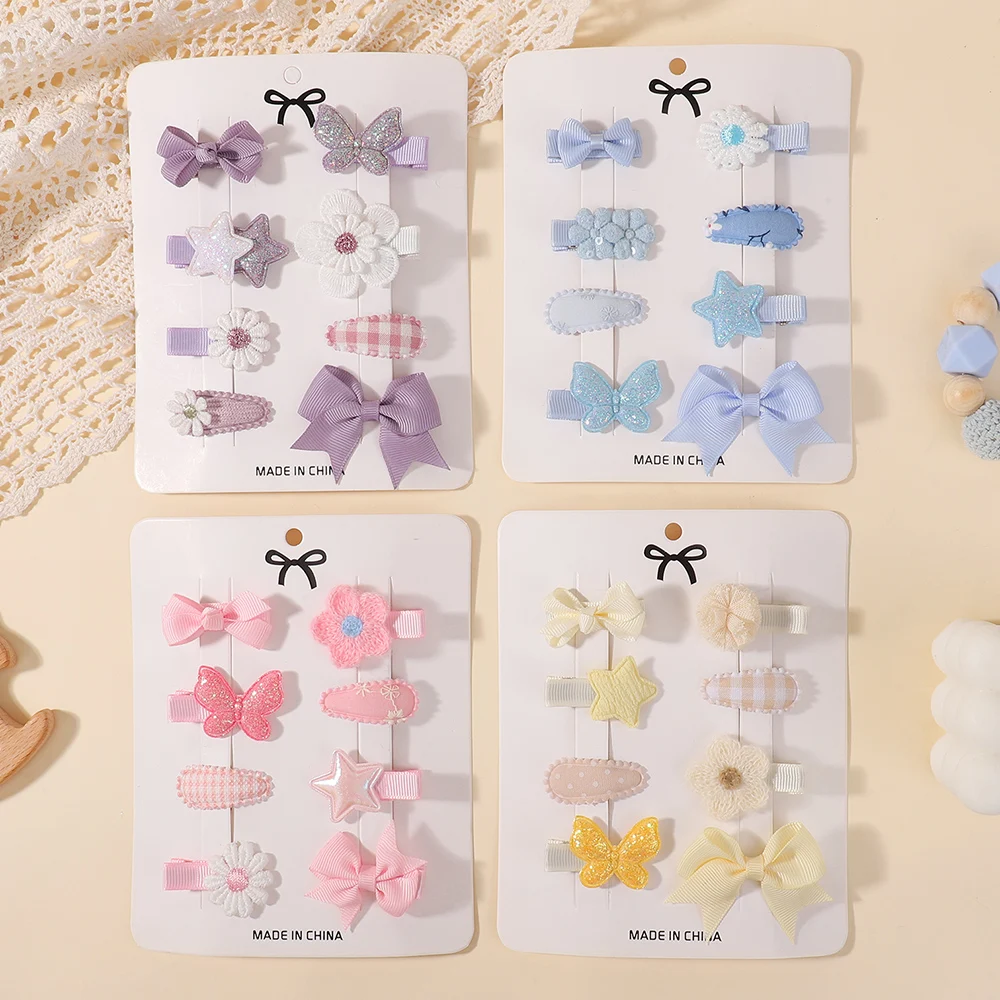 8Pcs/Set Girls Barrette Haircl - огляд і ціна Hair Care Gift Set
