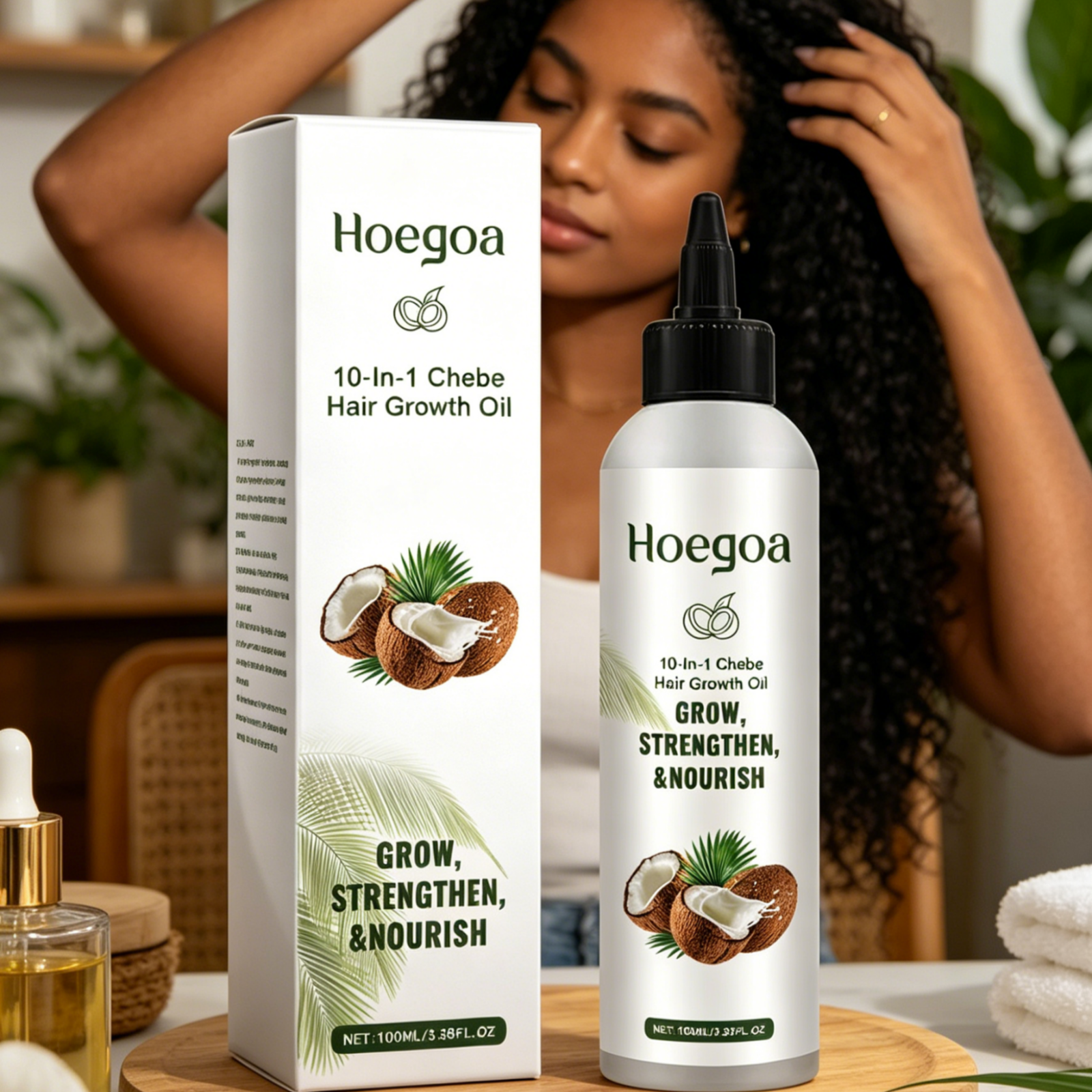 Hoegoa Chebe Hair Growth Oil F - огляд і ціна Hair Care Nature