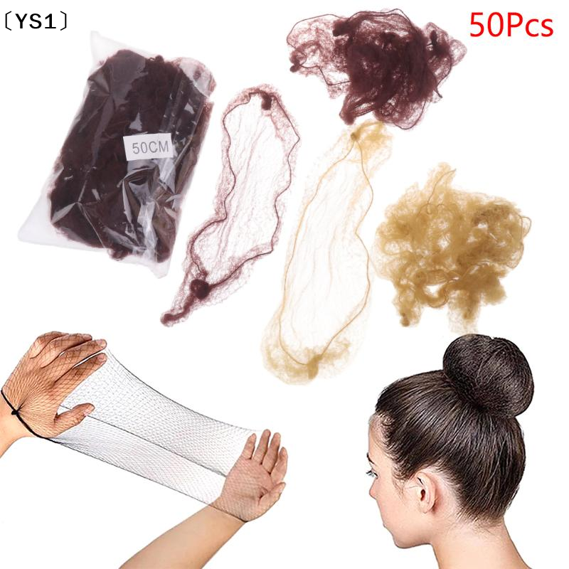 〔YS1〕50Pcs Hair Net Elastic Bu - огляд і ціна Hair Net Invisible