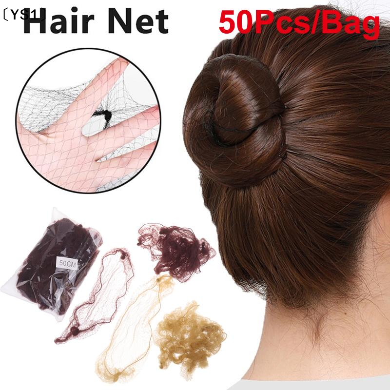〔YS1〕50Pcs Hair Net Elastic Bu - огляд і ціна Hair Net Invisible
