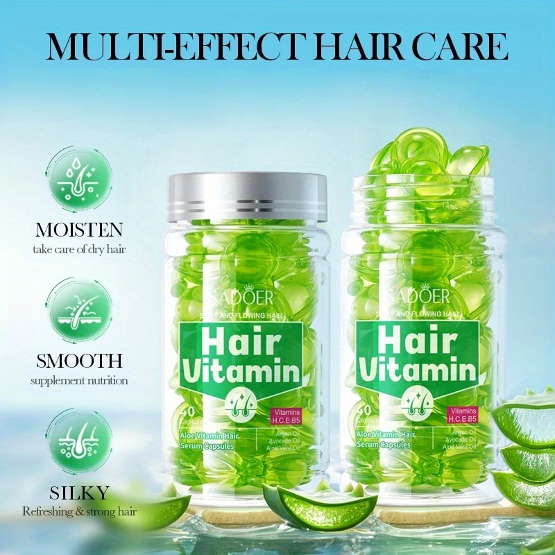 40Pcs Aloe Vera Vitamin Hair C - огляд і ціна Hair Care Vitamin E