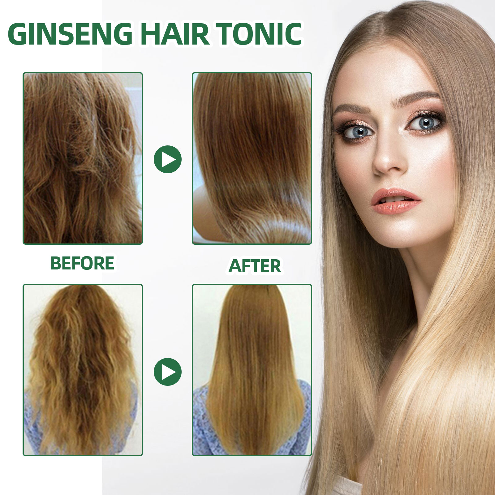 Natural Herbal Ginseng Hair Ca - огляд і ціна Hair Care Ginseng