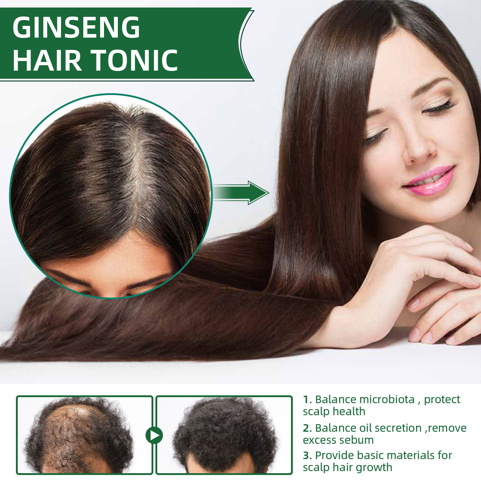 Natural Herbal Ginseng Hair Ca - огляд і ціна Hair Care Ginseng
