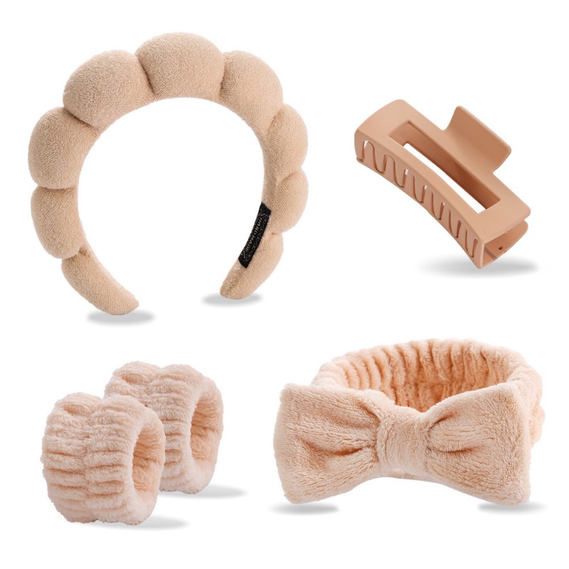 5pcs/Set Spa Headband Wristban - огляд і ціна Hair Care Gift Set
