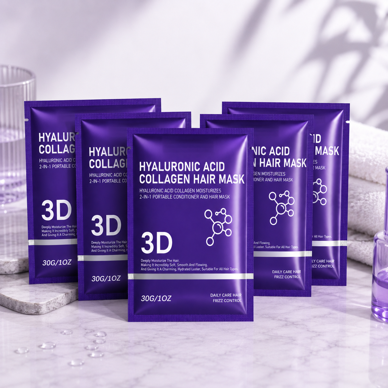 2/3/5 pack Hyaluronic Acid Hai - огляд і ціна Hair Care Hair Mask