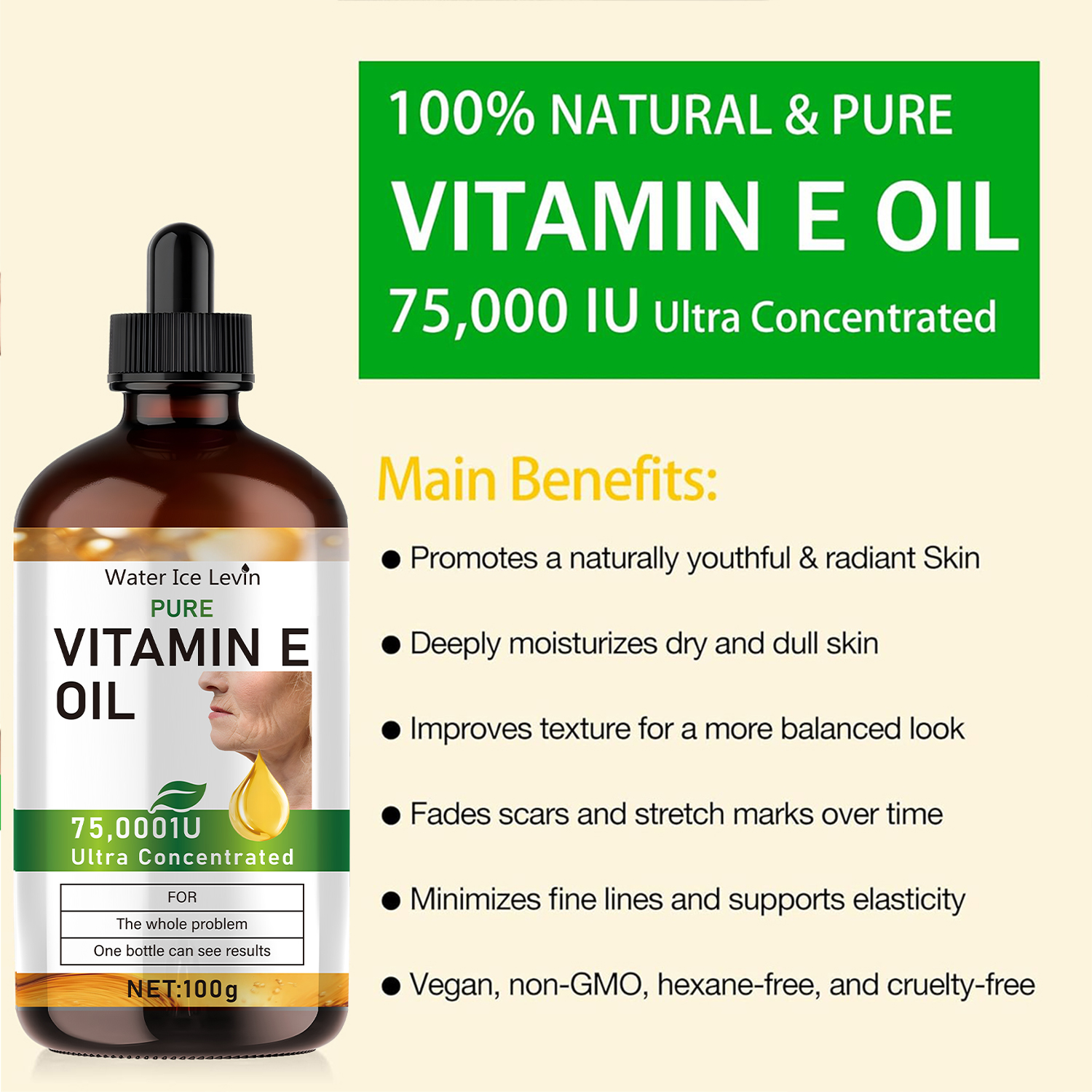 100ml Natural Vitamin E Essent - огляд і ціна Hair Care Vitamin E