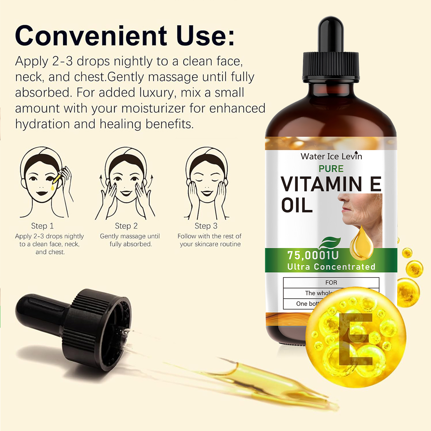 100ml Natural Vitamin E Essent - огляд і ціна Hair Care Vitamin E