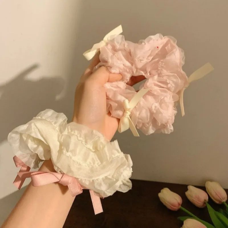 Sweet Mesh Lace Bow Hair Ring  - огляд і ціна Hair Net Invisible