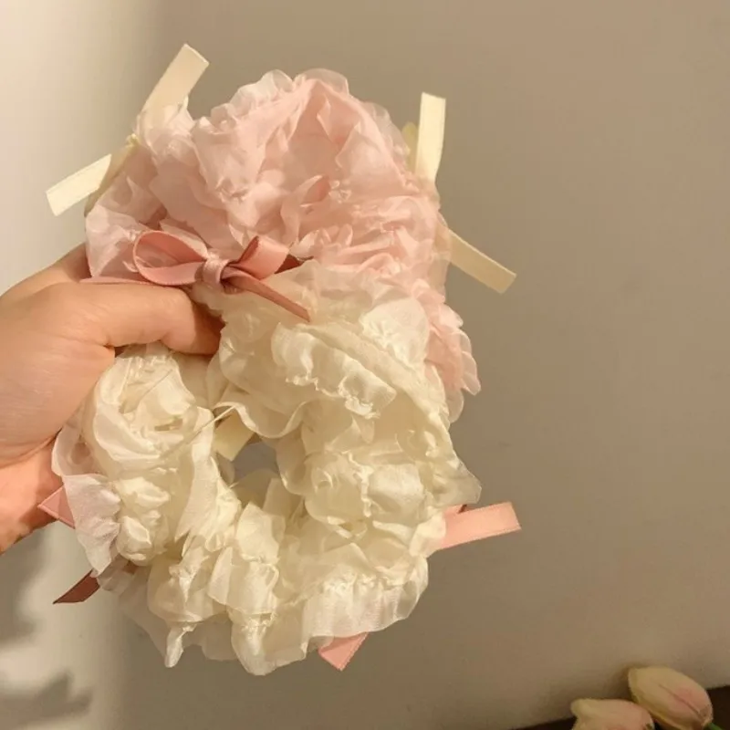 Sweet Mesh Lace Bow Hair Ring  - огляд і ціна Hair Net Invisible