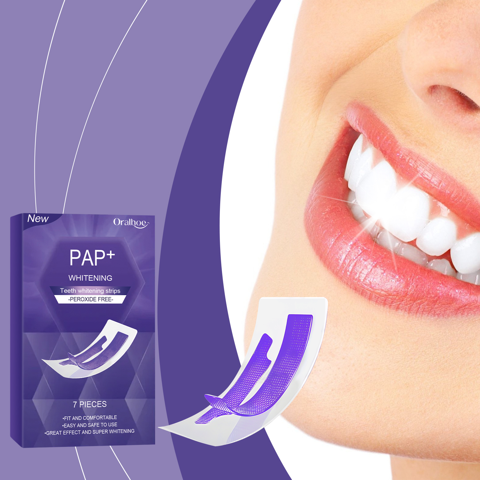Purple Teeth Whitening Strips  - огляд і ціна Purple Toning Shampoo