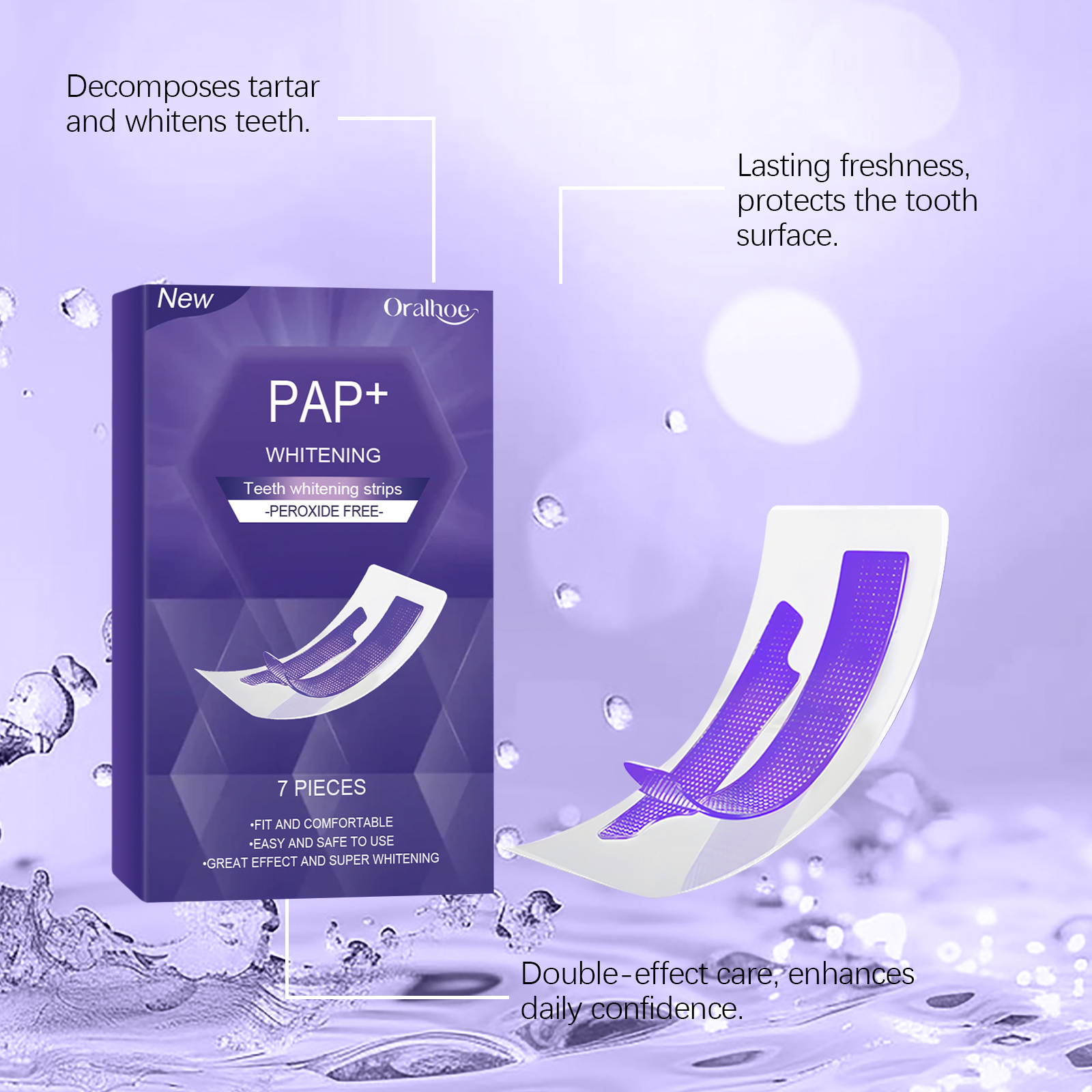 Purple Teeth Whitening Strips  - огляд і ціна Purple Toning Shampoo