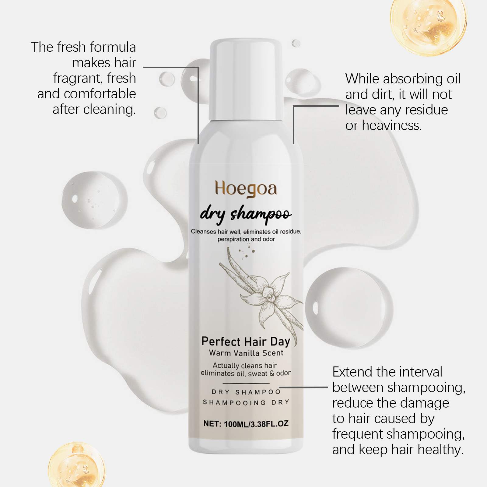 Vanilla Dry Hair Spray Oil-Con - огляд і ціна Hair Care Nature