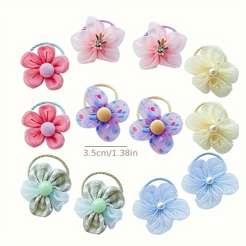 10Pcs Children's Mesh Flower H - огляд і ціна Hair Net Invisible